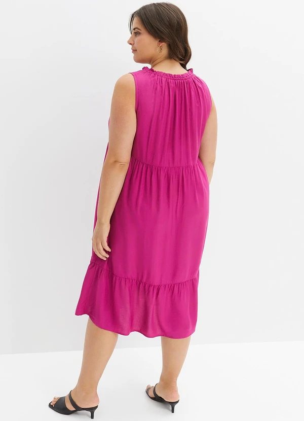 bonprix - Vestido Pink em Viscose Plana 9