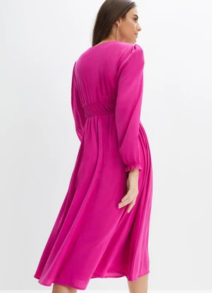 bonprix - Vestido Pink em Viscose Plana - BONPRIX