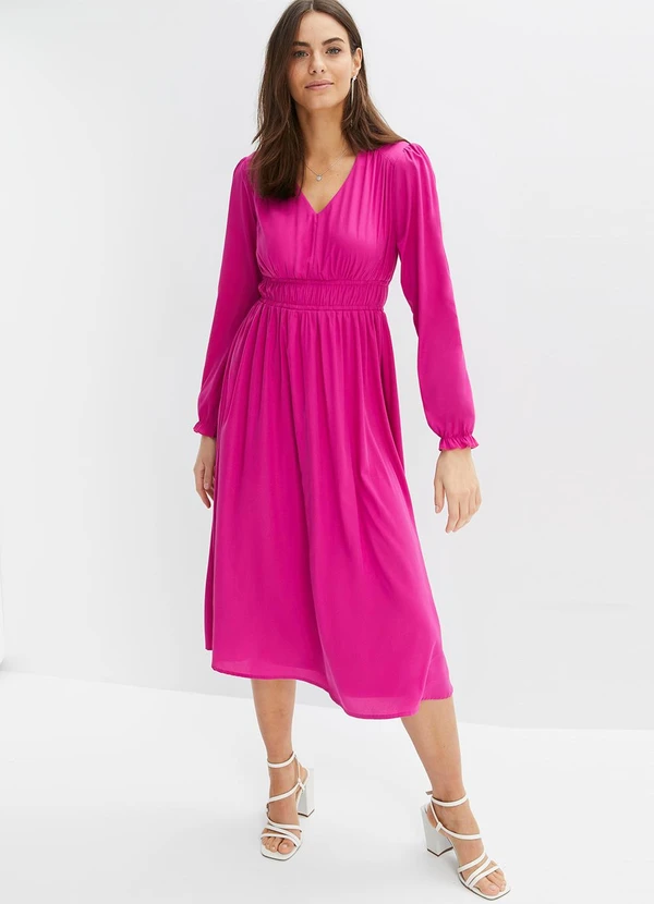 bonprix - Vestido Pink em Viscose Plana 5
