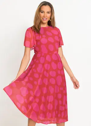 bonprix - Vestido Poá Abstrato em Tule - BONPRIX