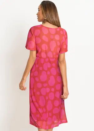 bonprix - Vestido Poá Abstrato em Tule - BONPRIX