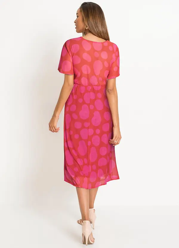 bonprix - Vestido Poá Abstrato em Tule 4