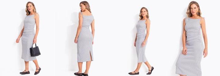 Vestido Po� Branco em Bengaline