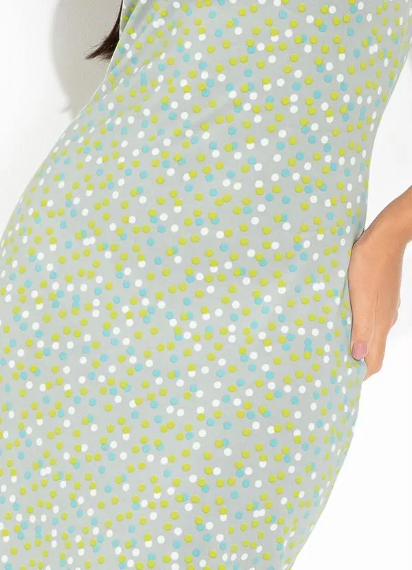 Rosalie - Vestido Poá Cinza 3