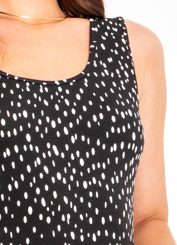 Quintess - Vestido Poá Desconstruído em Malha de Viscose 6