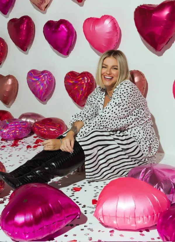 Quintess - Vestido Poá e Listras em Viscose Plana 5