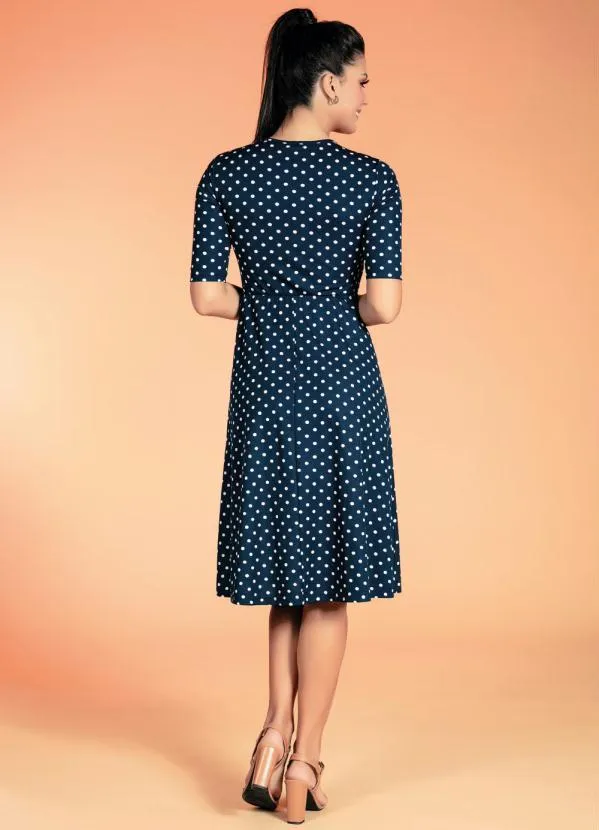 Rosalie - Vestido Poá Marinho 5