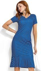 Vestido Po Tubinho de Mangas Curtas