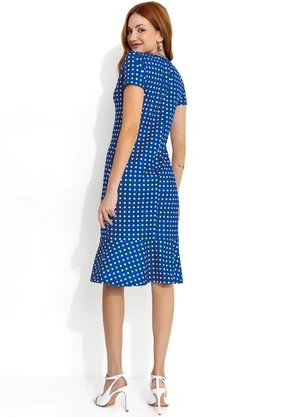Moda Pop - Vestido Poá Tubinho de Mangas Curtas - MODA POP