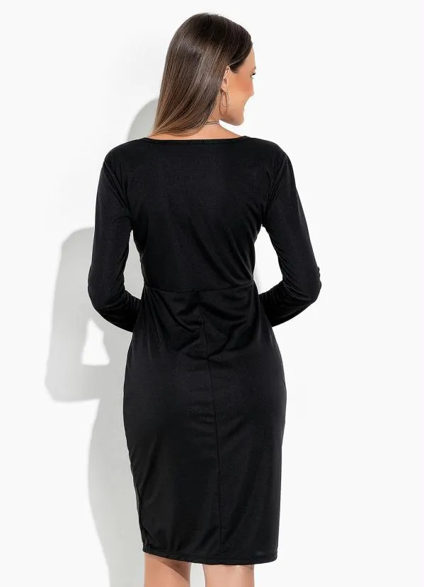 Rosalie - Vestido Preto/Branco com Recorte 2