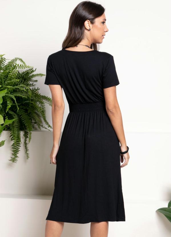 Quintess - Vestido Preto com Bolsos 2