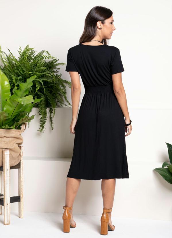 Quintess - Vestido Preto com Bolsos 4