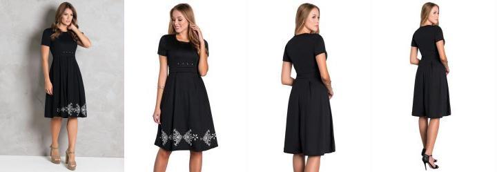 Vestido Preto com P�rolas