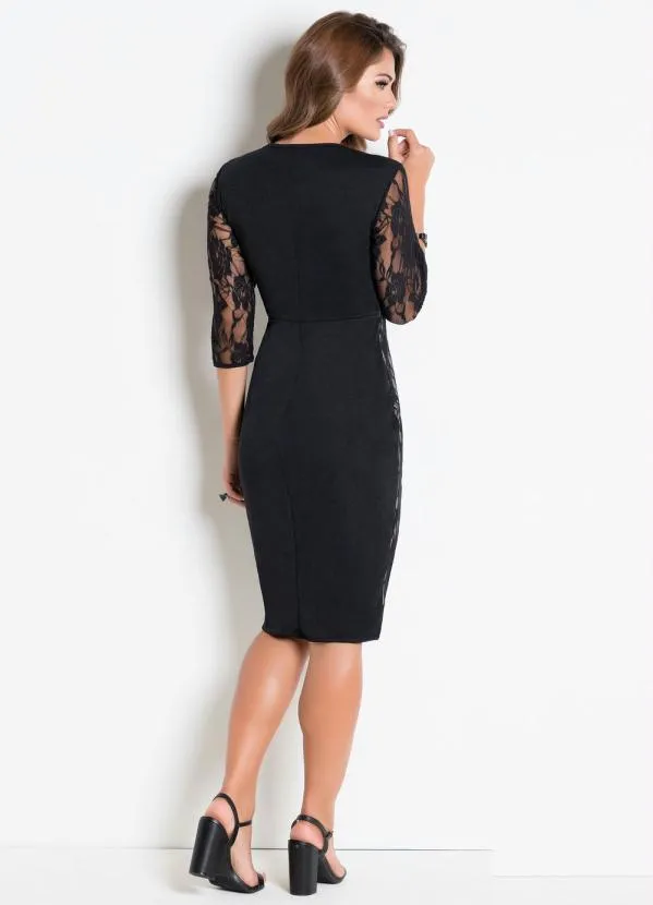 Rosalie - Vestido Preto com Renda 5