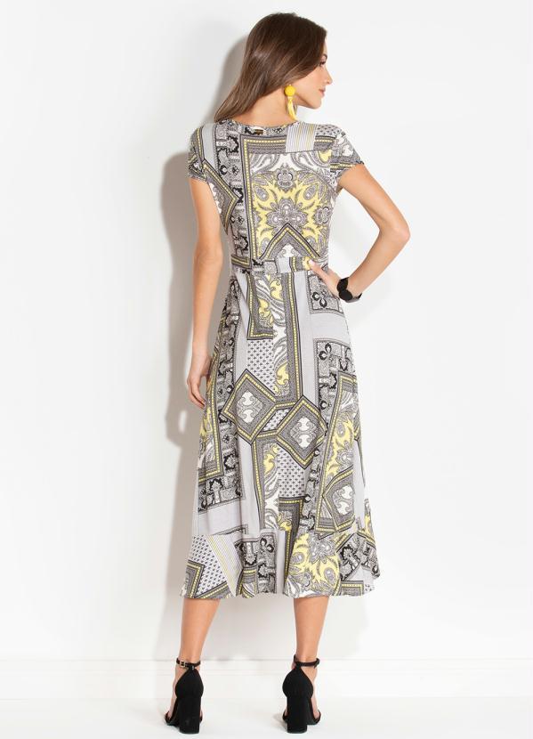 Quintess - Vestido Preto e Amarelo Mullet 2