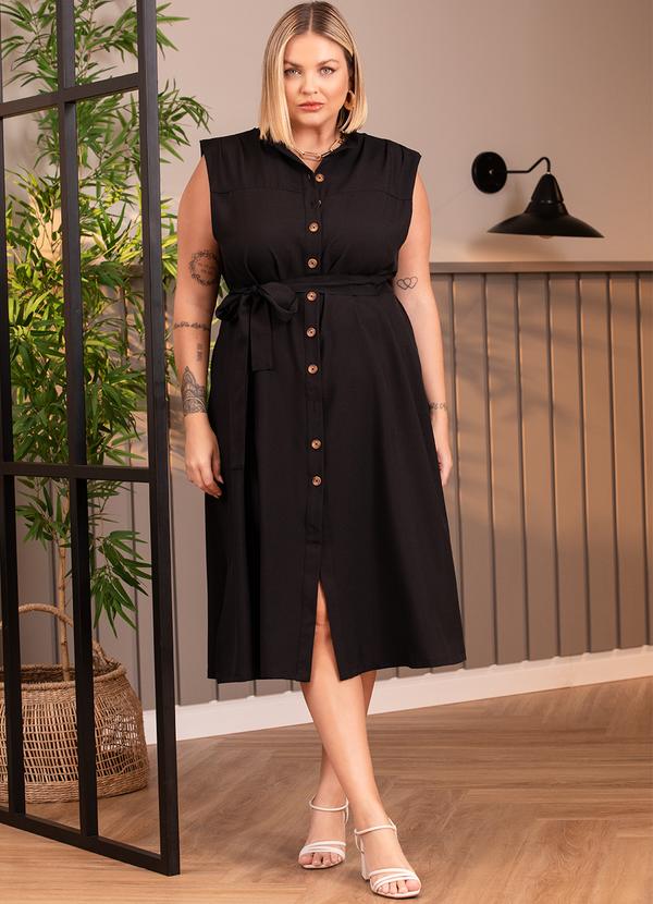 Quintess - Vestido Preto em Alfaiataria 8