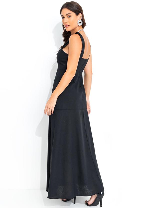 Quintess - Vestido Preto em Linho 2