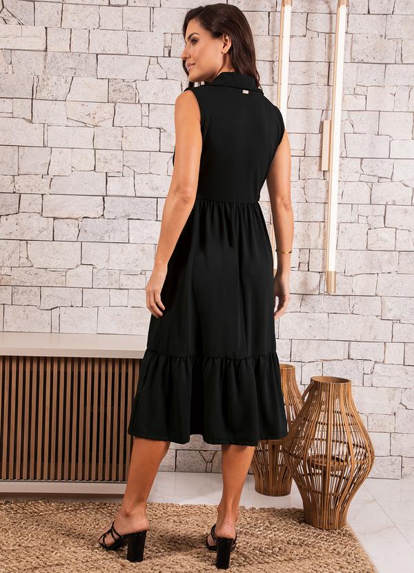 Quintess - Vestido Preto em Malha Crepe 2