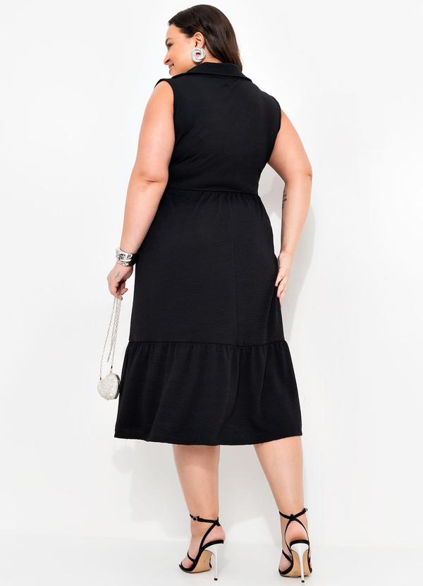 Quintess - Vestido Preto em Malha Crepe 5