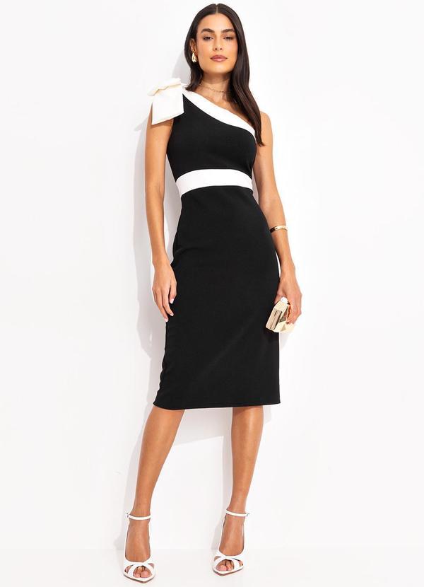 Quintess - Vestido Preto em Malha Crepe 2