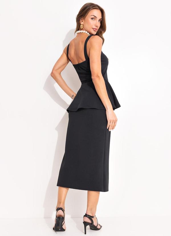 Quintess - Vestido Preto em Malha Crepe 2