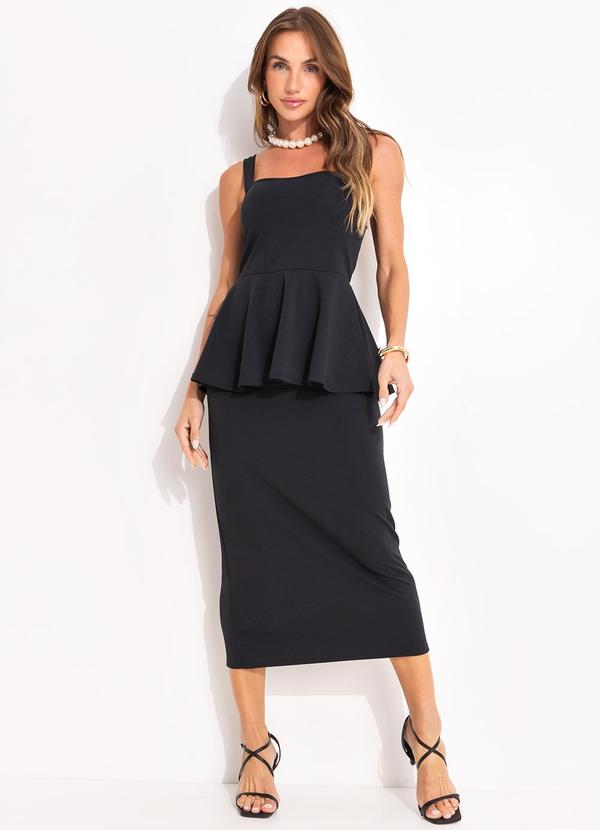 Quintess - Vestido Preto em Malha Crepe 3