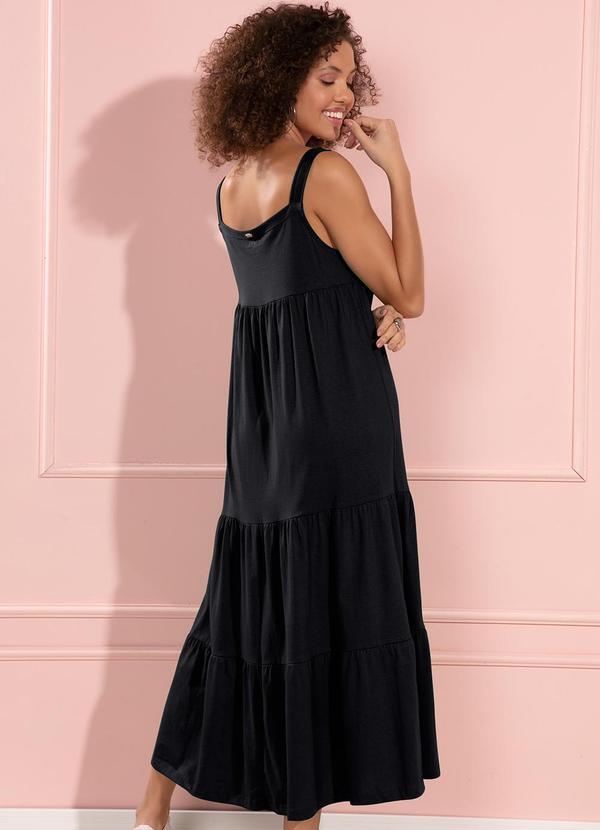 Quintess - Vestido Preto em Malha de Algodão 2