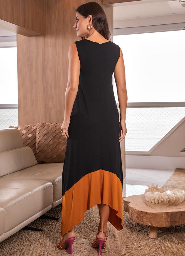 Quintess - Vestido Preto em Malha de Viscose 2