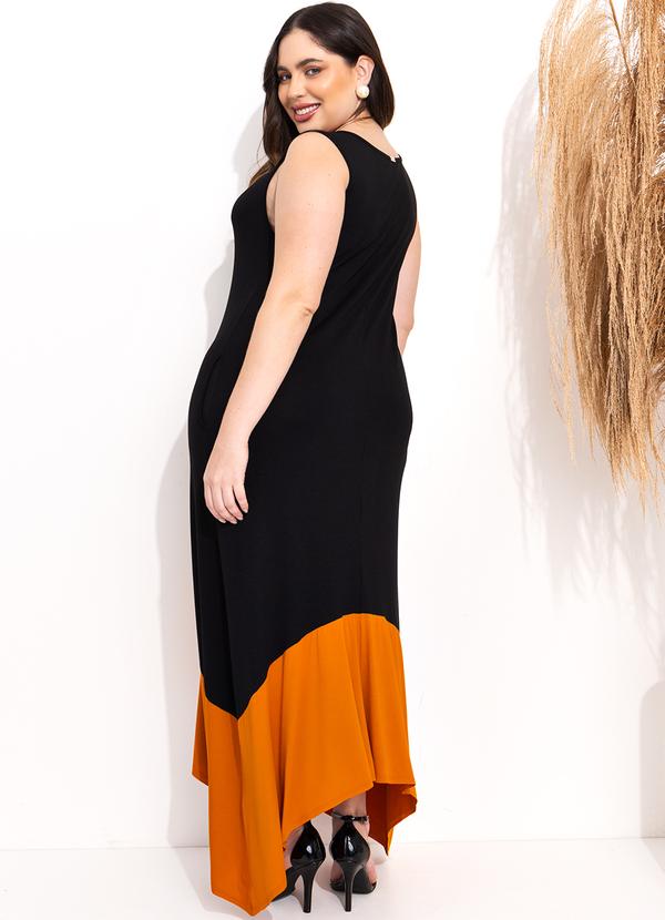 Quintess - Vestido Preto em Malha de Viscose 6