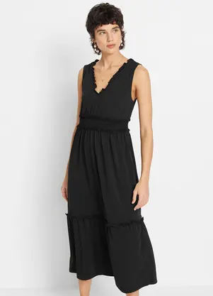 bonprix - Vestido Preto em Malha Fria - BONPRIX