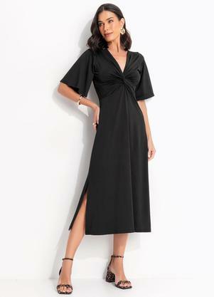 Vestido (Preto) em Malha Fria