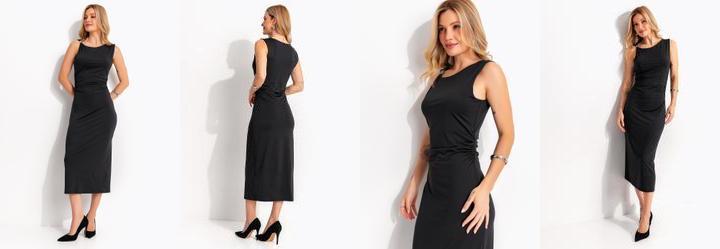 Vestido Preto em Malha Fria
