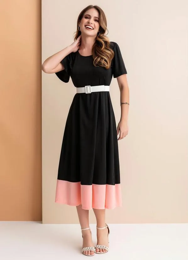 Rosalie - Vestido Preto em Malha 3