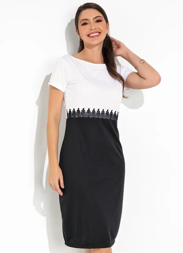 Rosalie - Vestido Preto em Malha