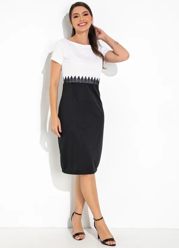 Rosalie - Vestido Preto em Malha 3