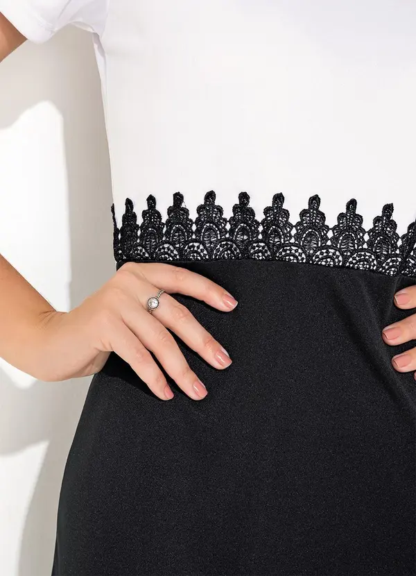 Rosalie - Vestido Preto em Malha 5