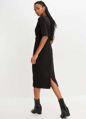 bonprix - Vestido Preto em Neoprene - BONPRIX