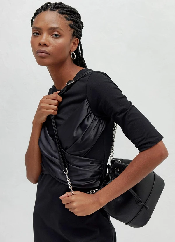 bonprix - Vestido Preto em Neoprene 5