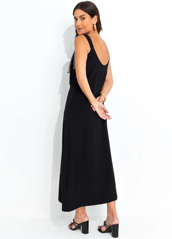 Quintess - Vestido Preto em Tecido Plano de Alfaiataria 2