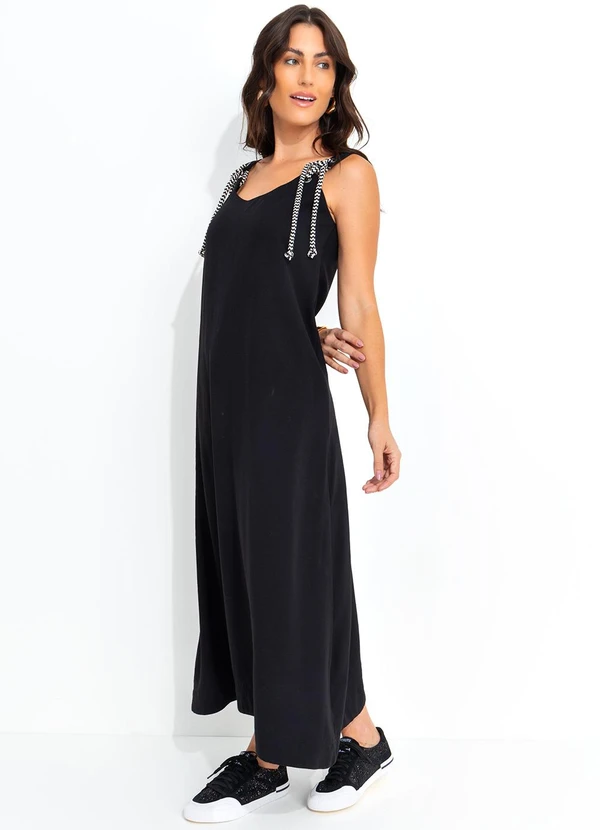 Quintess - Vestido Preto em Tecido Plano de Alfaiataria 3