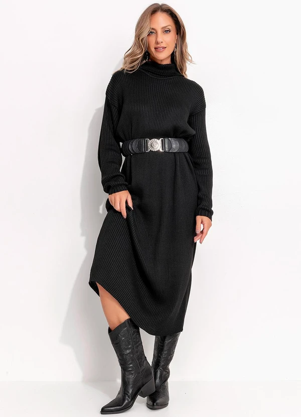 Quintess - Vestido Preto em Tricô 4