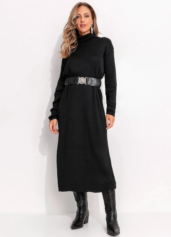 Quintess - Vestido Preto em Tricô 5