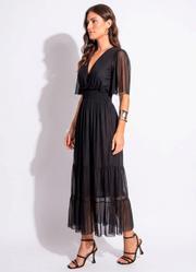 Vestido Preto em Tule