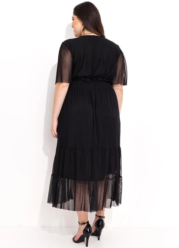 Quintess - Vestido Preto em Tule 13