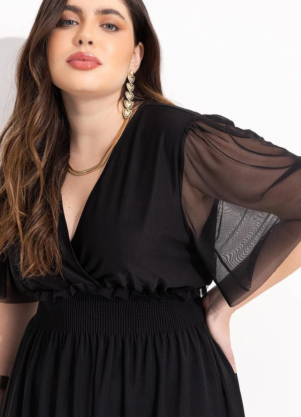 Quintess - Vestido Preto em Tule 20