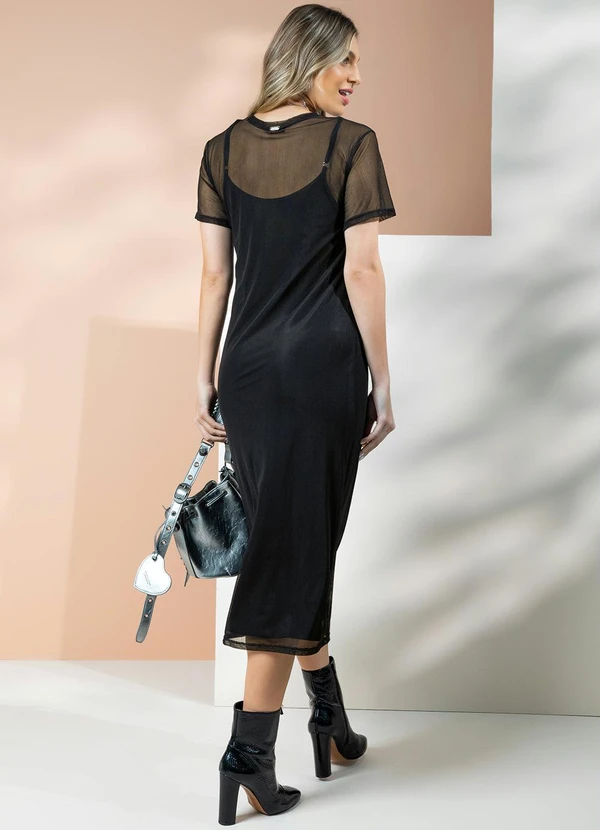 Quintess - Vestido Preto em Tule 4