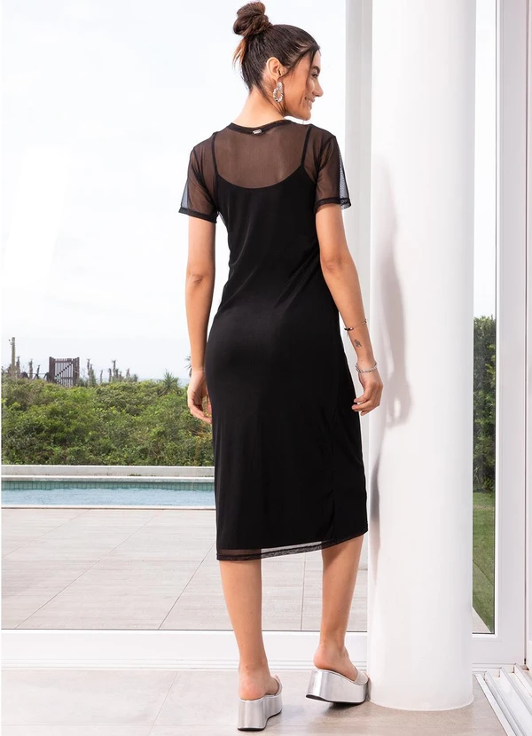 Quintess - Vestido Preto em Tule 8