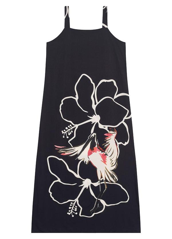 Malwee - Vestido Preto Midi Evasê Dupla Face 11