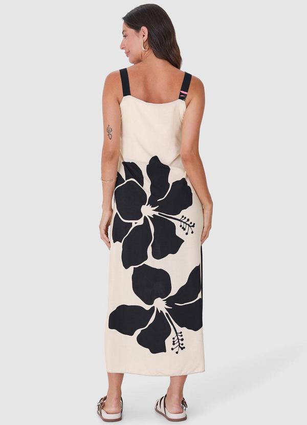 Malwee - Vestido Preto Midi Evasê Dupla Face 3