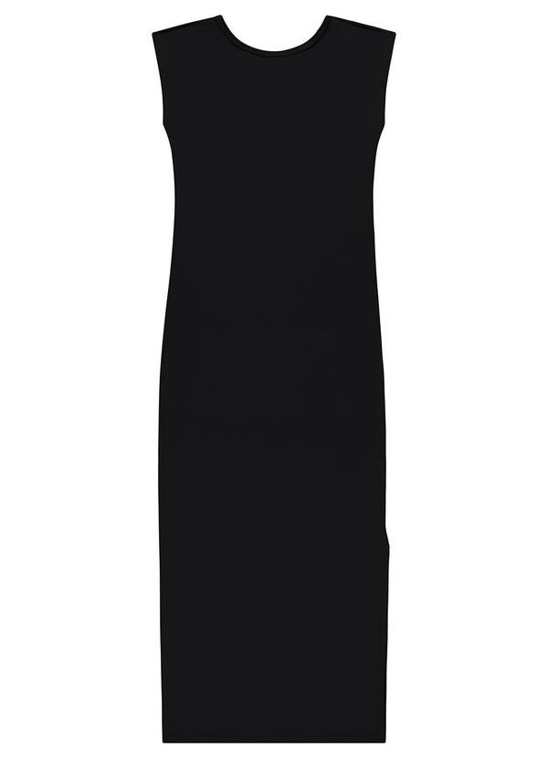 Enfim - Vestido Preto Mídi Justo